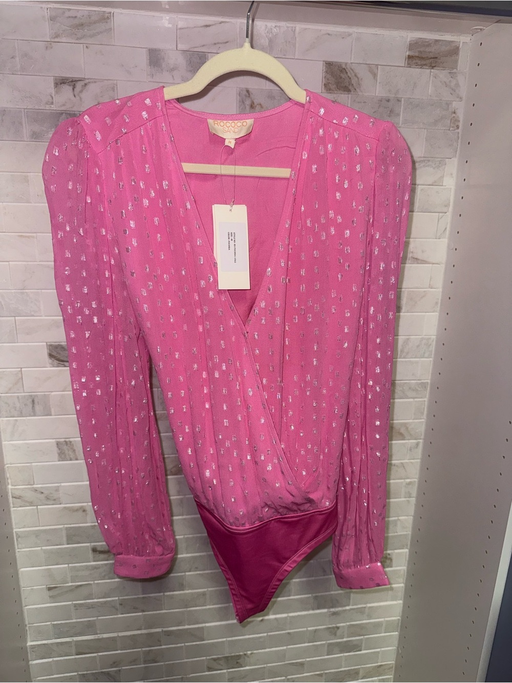X REVOLVE Alora Bodysuit in Fuchsia
ROCOCO SAND